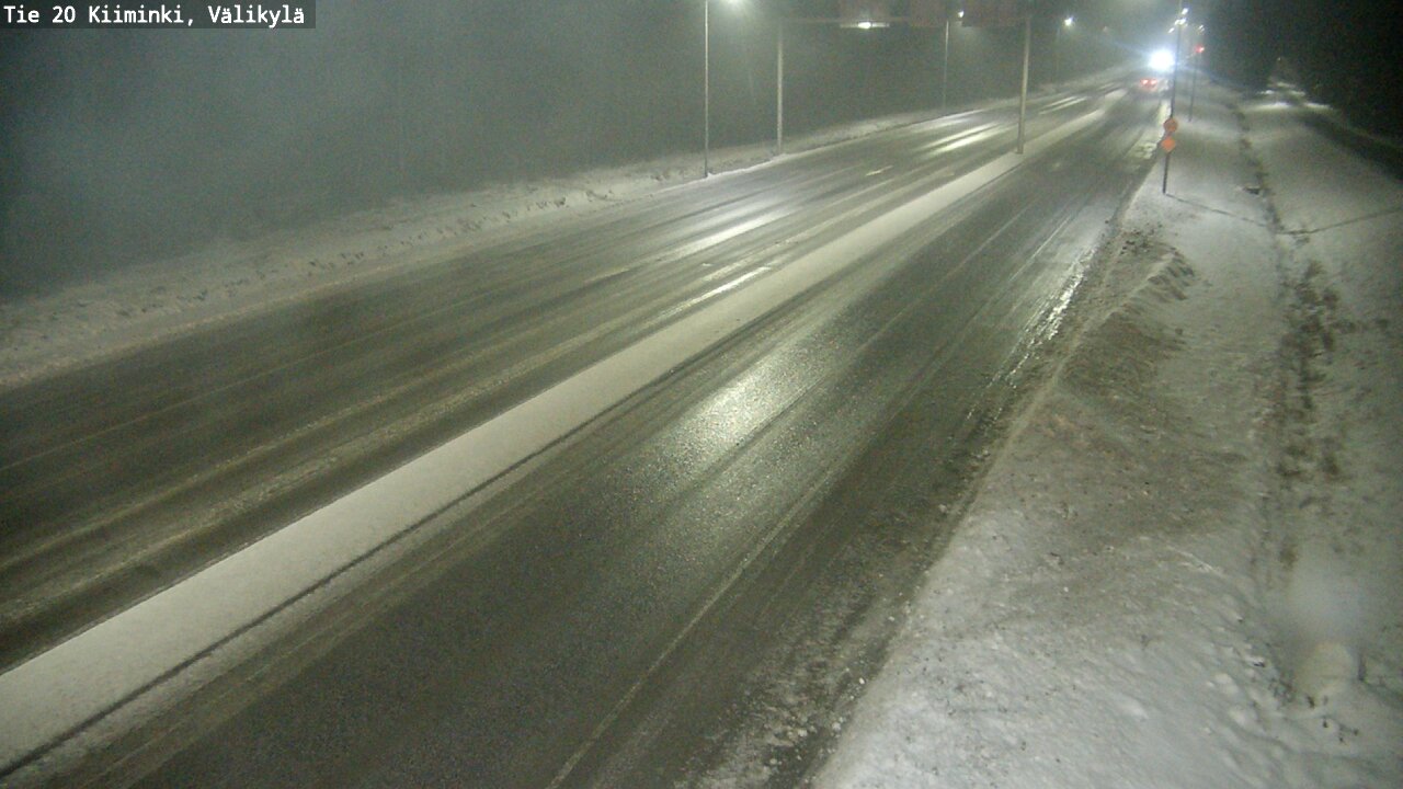 Weather Camera Image Väg 20 Uleåborg Kiiminki, Välikylä, Oulu, Pohjois-Pohjanmaa