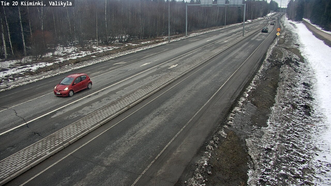 Weather Camera Image Väg 20 Uleåborg Kiiminki, Välikylä, Oulu, Pohjois-Pohjanmaa