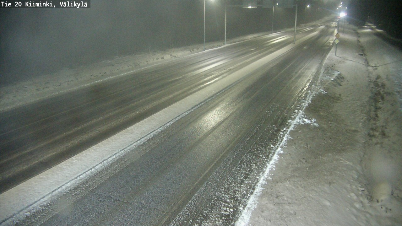 Weather Camera Image Väg 20 Uleåborg Kiiminki, Välikylä, Oulu, Pohjois-Pohjanmaa