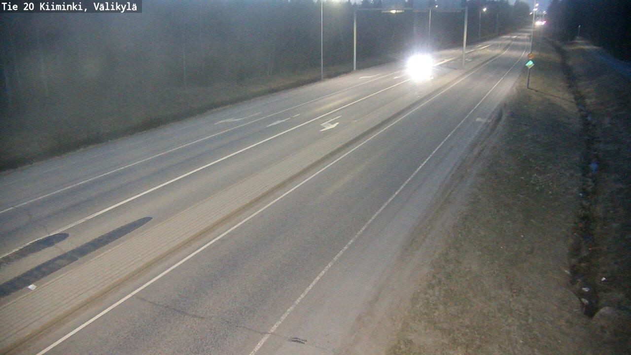 Weather Camera Image Road 20 Oulu Kiiminki, Välikylä, Oulu, Pohjois-Pohjanmaa