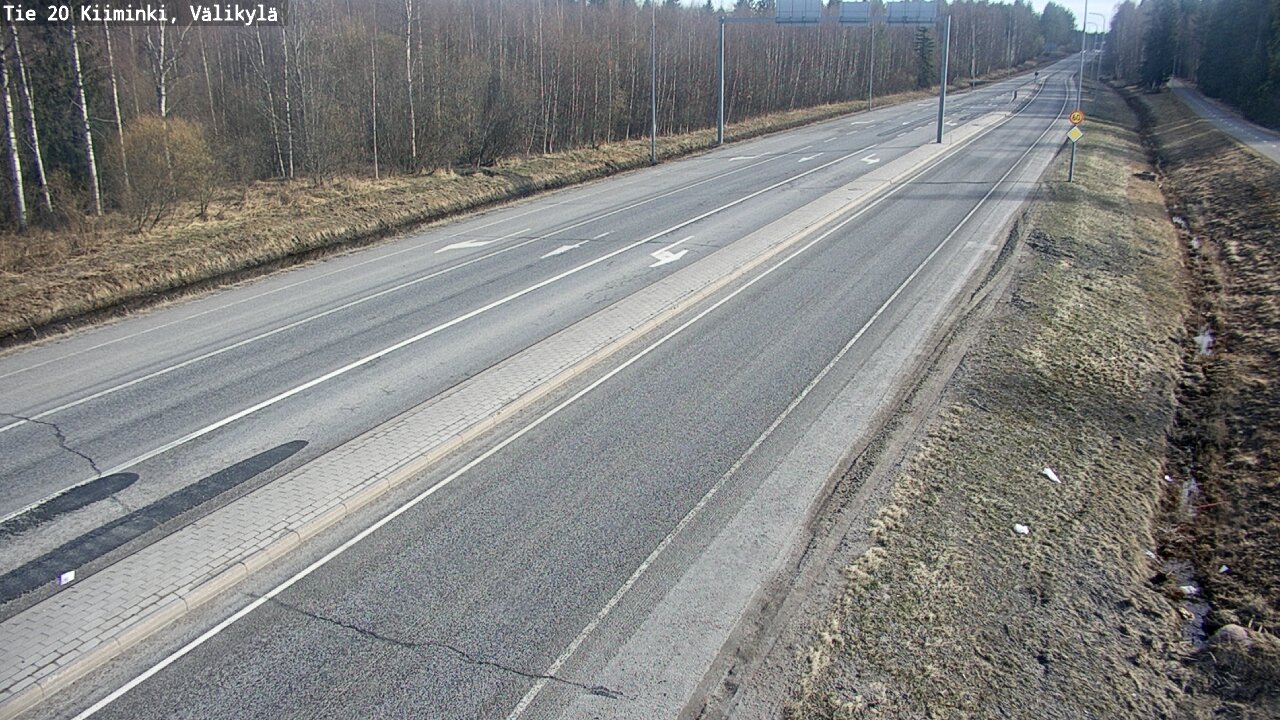 Weather Camera Image Road 20 Oulu Kiiminki, Välikylä, Oulu, Pohjois-Pohjanmaa