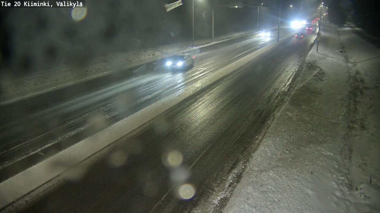 Weather Camera Image Väg 20 Uleåborg Kiiminki, Välikylä, Oulu, Pohjois-Pohjanmaa