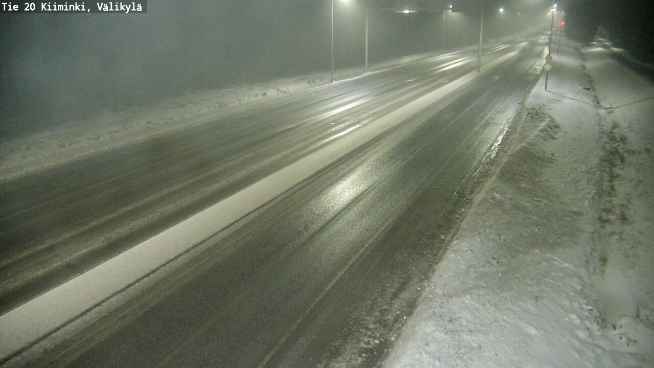 Weather Camera Image Väg 20 Uleåborg Kiiminki, Välikylä, Oulu, Pohjois-Pohjanmaa
