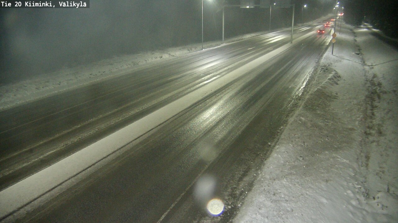 Weather Camera Image Väg 20 Uleåborg Kiiminki, Välikylä, Oulu, Pohjois-Pohjanmaa