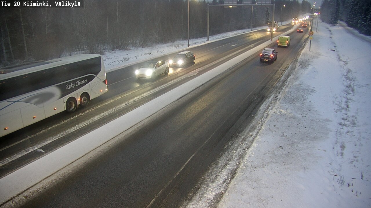 Weather Camera Image Väg 20 Uleåborg Kiiminki, Välikylä, Oulu, Pohjois-Pohjanmaa