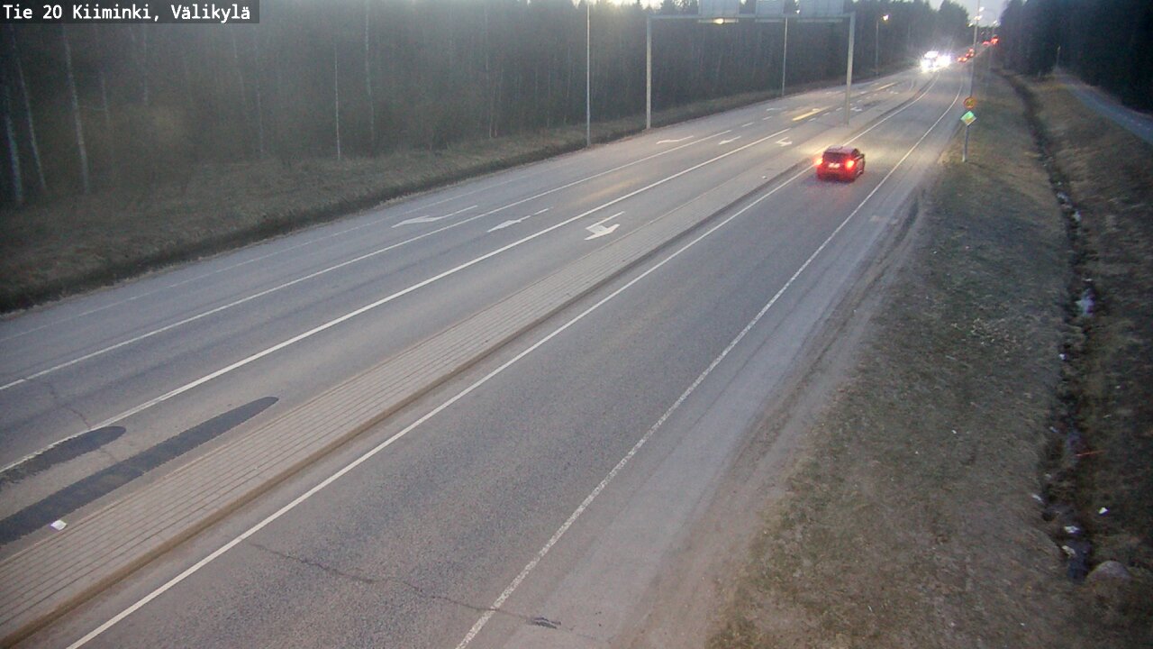 Weather Camera Image Road 20 Oulu Kiiminki, Välikylä, Oulu, Pohjois-Pohjanmaa