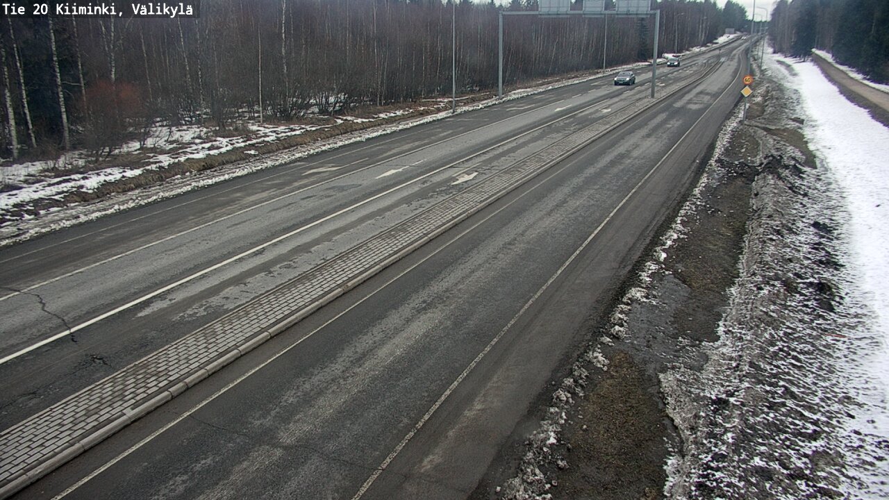 Weather Camera Image Väg 20 Uleåborg Kiiminki, Välikylä, Oulu, Pohjois-Pohjanmaa