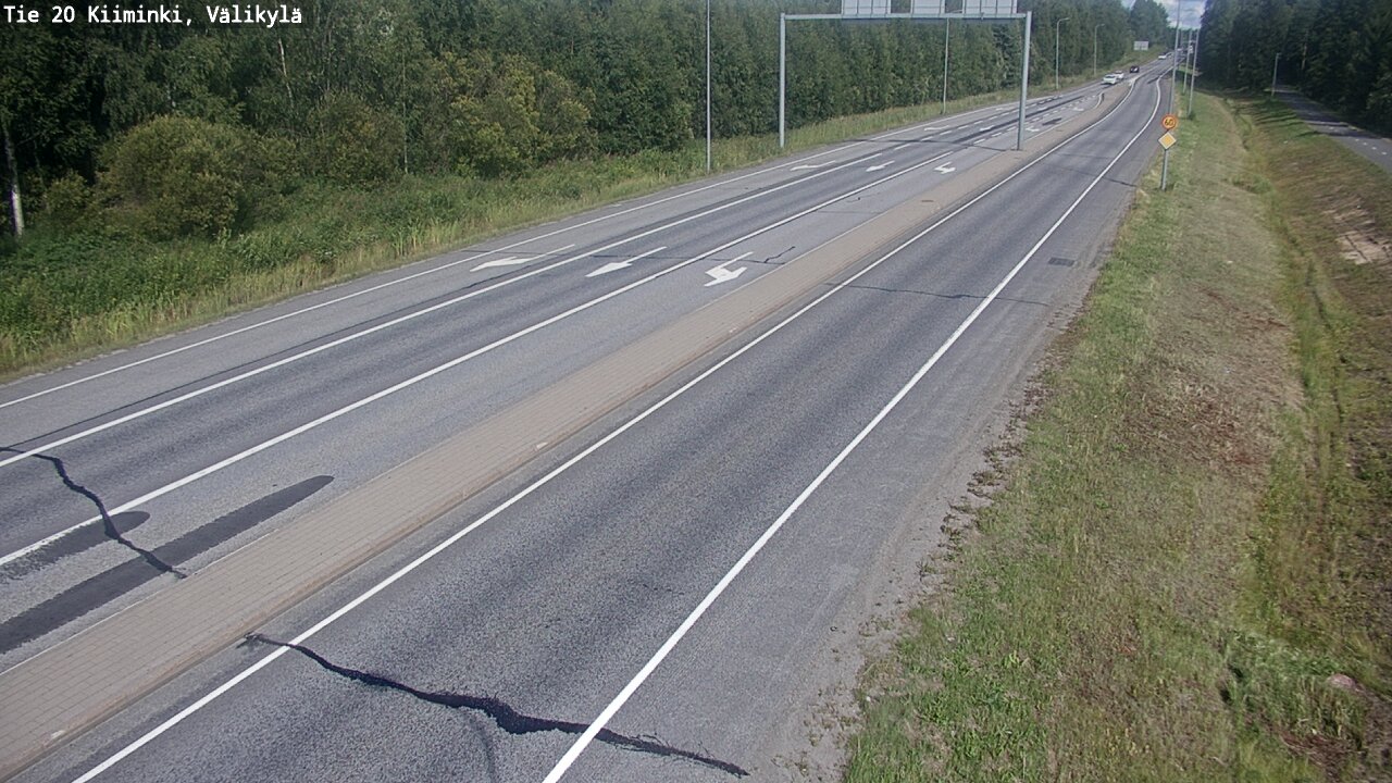 Weather Camera Image Väg 20 Uleåborg Kiiminki, Välikylä, Oulu, Pohjois-Pohjanmaa