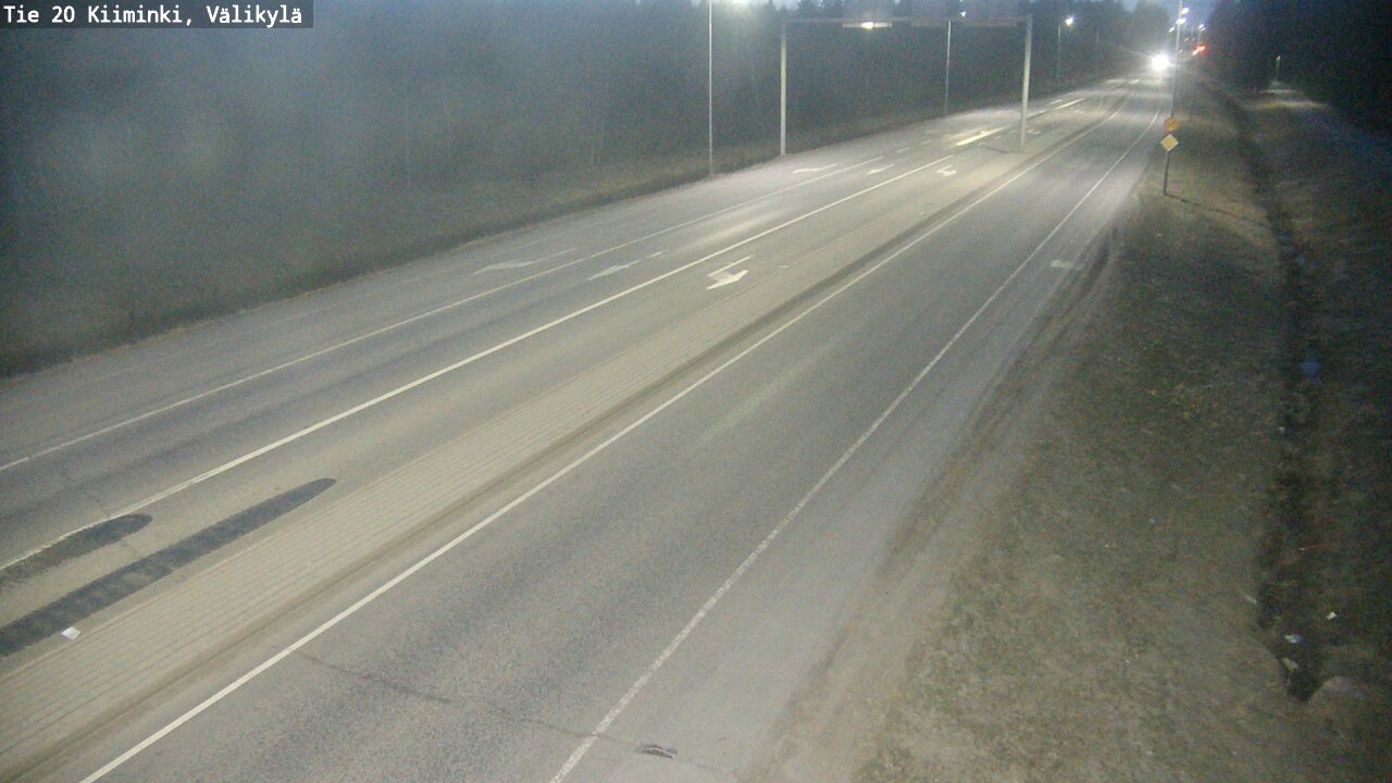 Weather Camera Image Road 20 Oulu Kiiminki, Välikylä, Oulu, Pohjois-Pohjanmaa