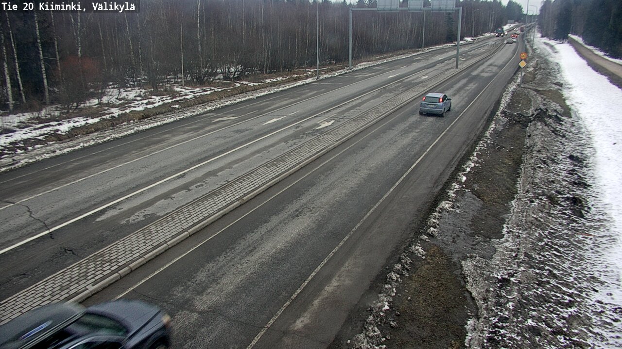 Weather Camera Image Väg 20 Uleåborg Kiiminki, Välikylä, Oulu, Pohjois-Pohjanmaa