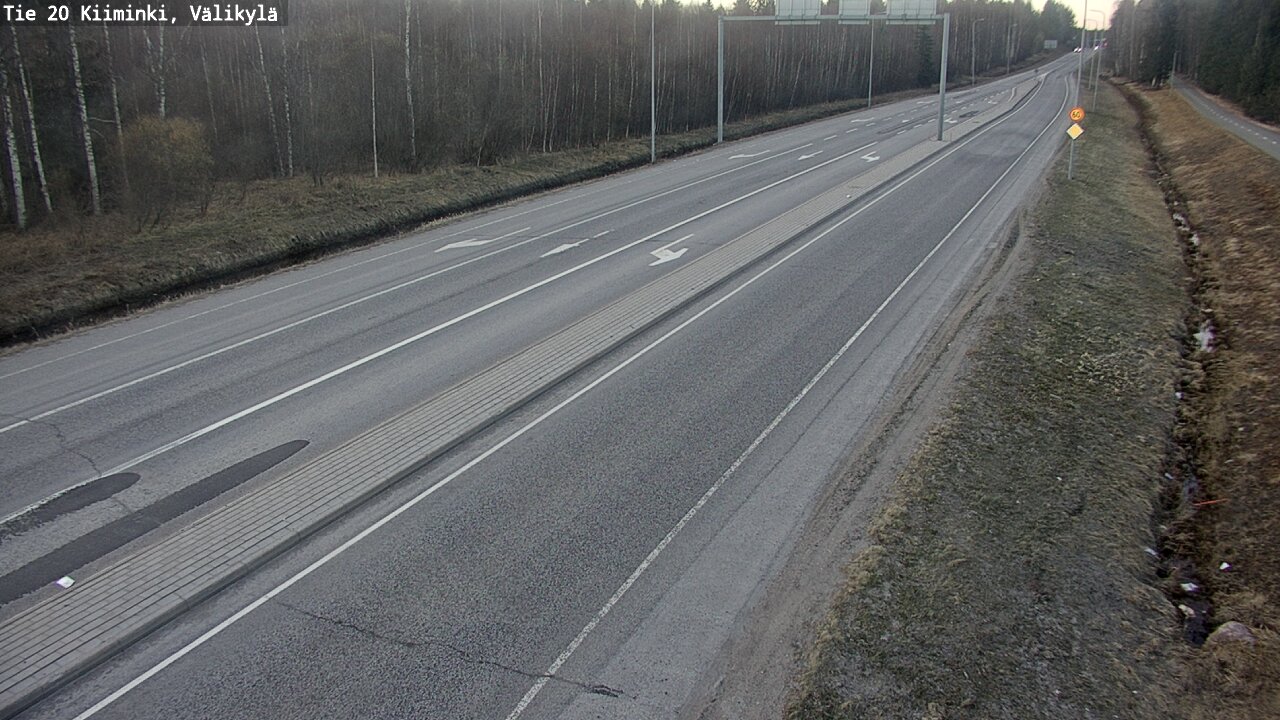 Weather Camera Image Road 20 Oulu Kiiminki, Välikylä, Oulu, Pohjois-Pohjanmaa