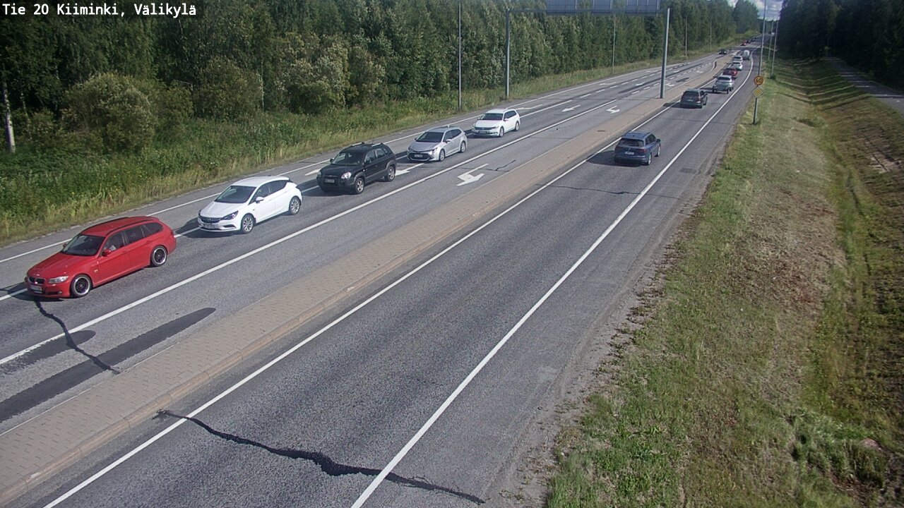 Weather Camera Image Road 20 Oulu Kiiminki, Välikylä, Oulu, Pohjois-Pohjanmaa