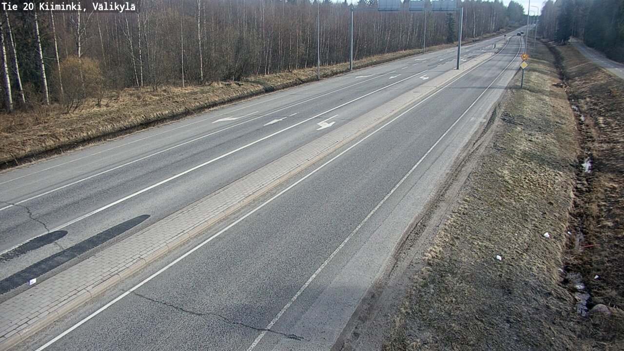 Weather Camera Image Road 20 Oulu Kiiminki, Välikylä, Oulu, Pohjois-Pohjanmaa