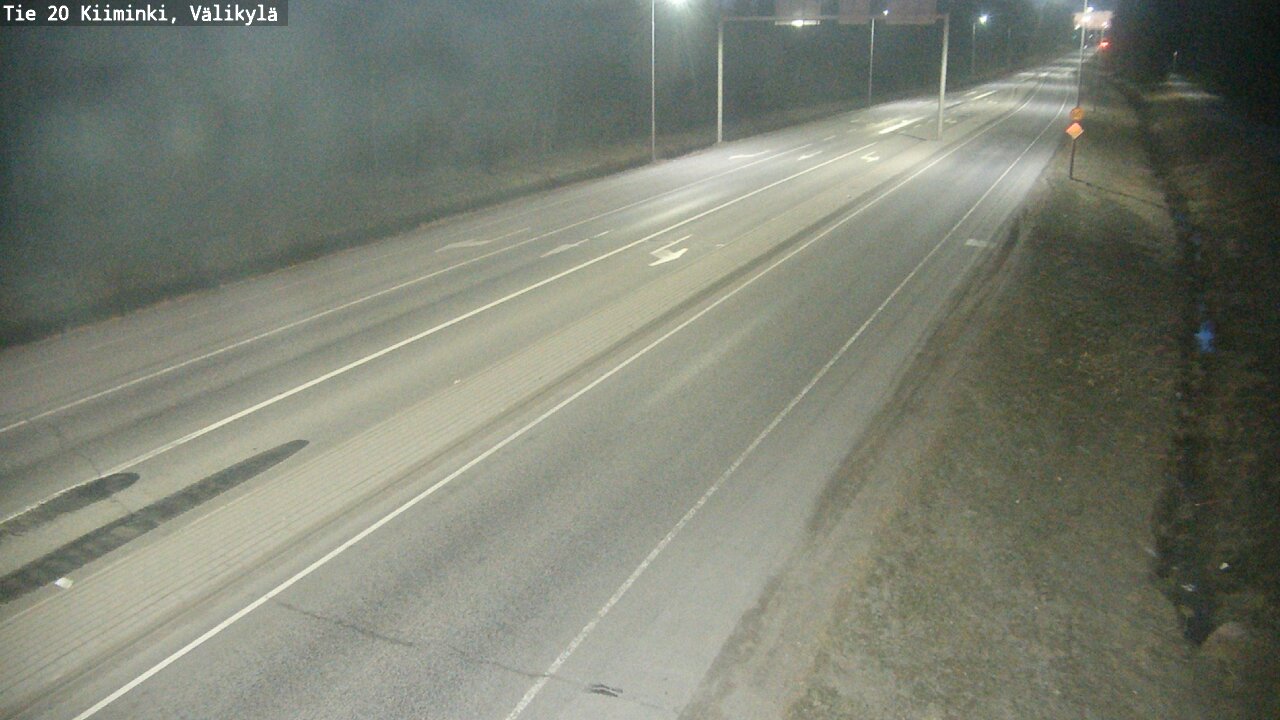 Weather Camera Image Road 20 Oulu Kiiminki, Välikylä, Oulu, Pohjois-Pohjanmaa