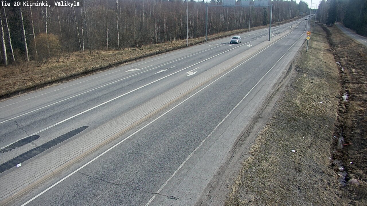 Weather Camera Image Road 20 Oulu Kiiminki, Välikylä, Oulu, Pohjois-Pohjanmaa