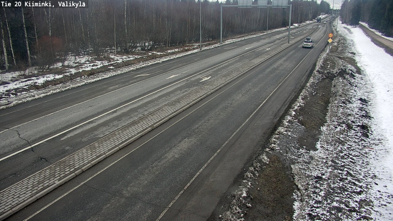 Weather Camera Image Väg 20 Uleåborg Kiiminki, Välikylä, Oulu, Pohjois-Pohjanmaa