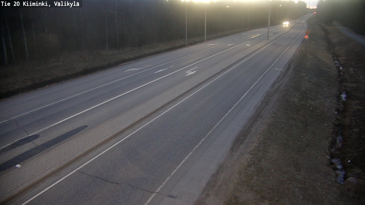 Weather Camera Image Road 20 Oulu Kiiminki, Välikylä, Oulu, Pohjois-Pohjanmaa