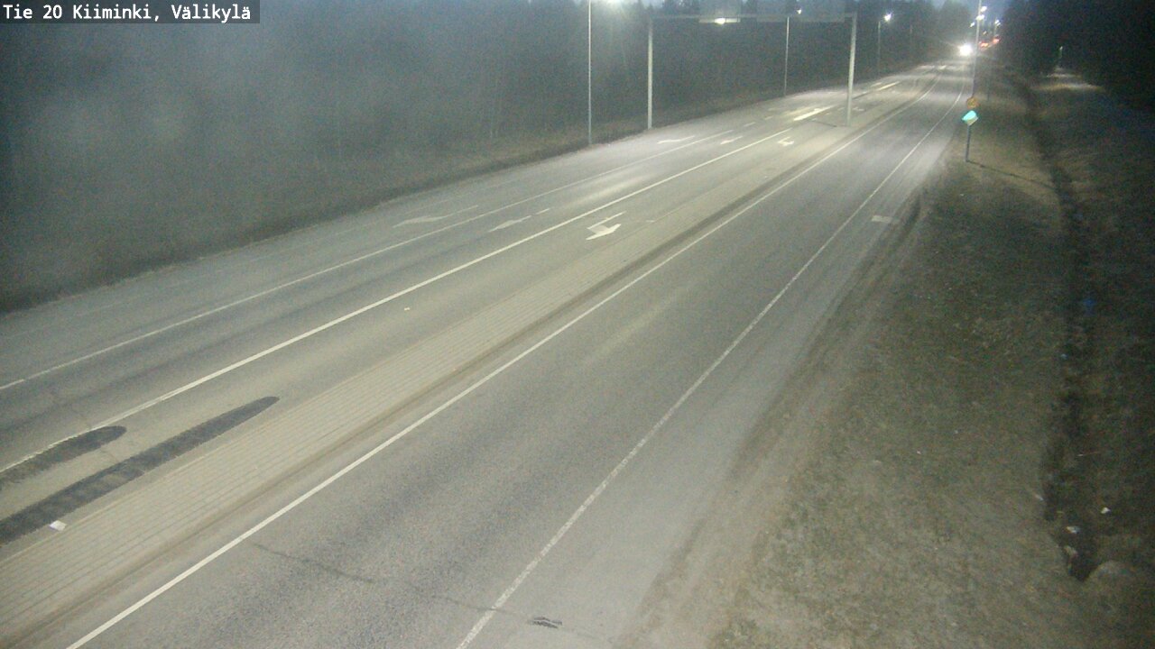 Weather Camera Image Road 20 Oulu Kiiminki, Välikylä, Oulu, Pohjois-Pohjanmaa