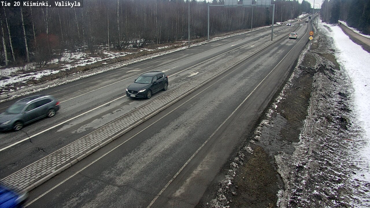 Weather Camera Image Väg 20 Uleåborg Kiiminki, Välikylä, Oulu, Pohjois-Pohjanmaa