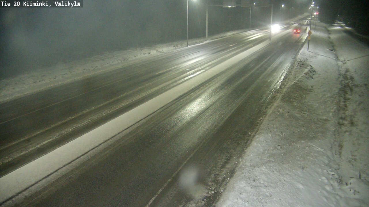 Weather Camera Image Väg 20 Uleåborg Kiiminki, Välikylä, Oulu, Pohjois-Pohjanmaa