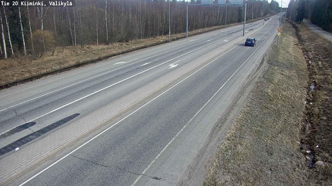 Weather Camera Image Road 20 Oulu Kiiminki, Välikylä, Oulu, Pohjois-Pohjanmaa