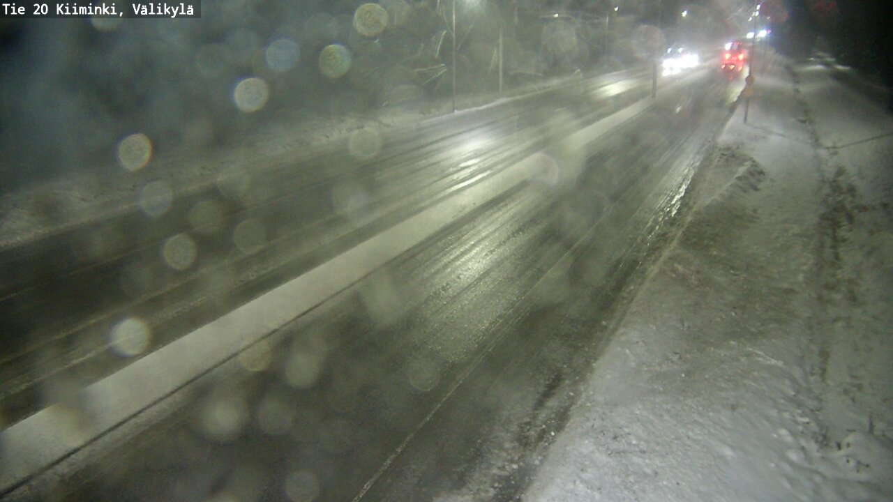 Weather Camera Image Väg 20 Uleåborg Kiiminki, Välikylä, Oulu, Pohjois-Pohjanmaa