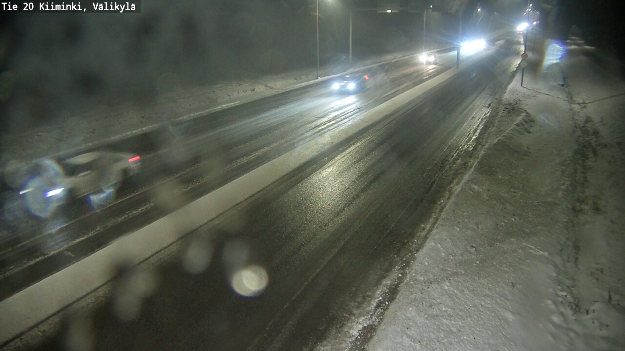 Weather Camera Image Väg 20 Uleåborg Kiiminki, Välikylä, Oulu, Pohjois-Pohjanmaa