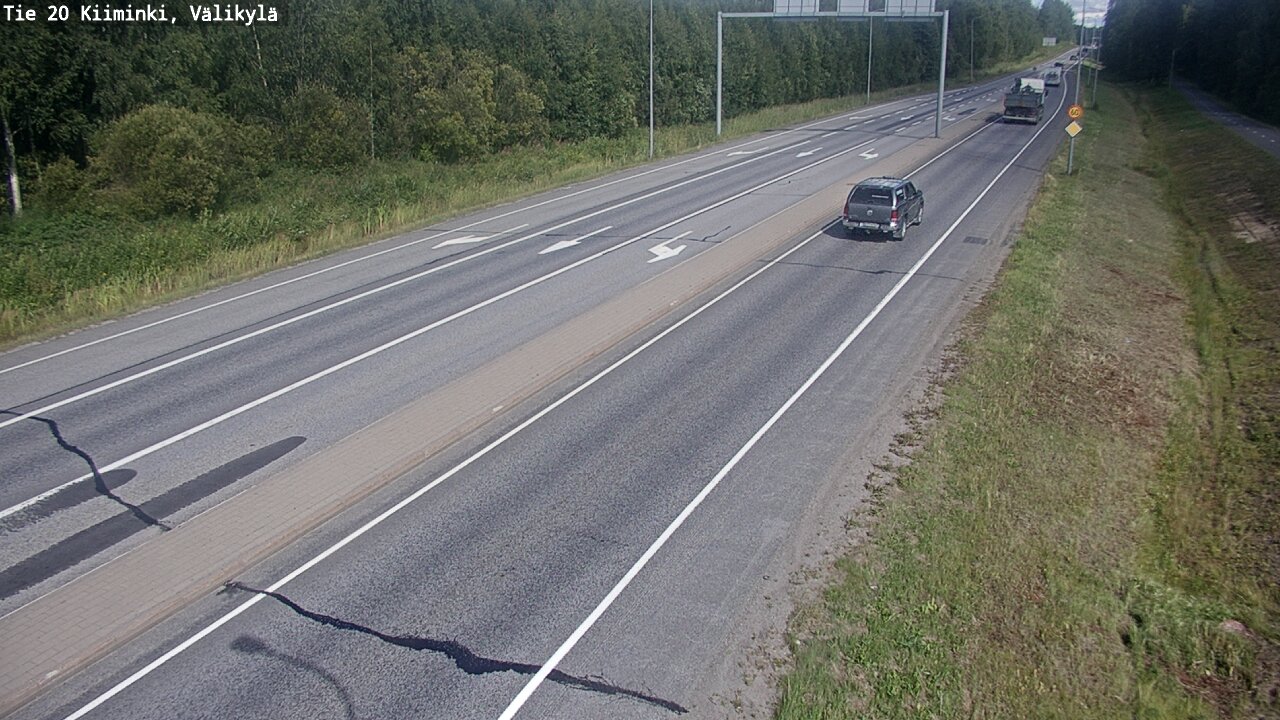 Weather Camera Image Väg 20 Uleåborg Kiiminki, Välikylä, Oulu, Pohjois-Pohjanmaa
