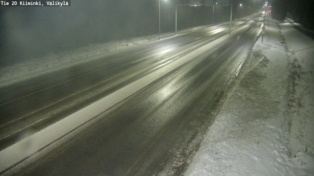 Weather Camera Image Väg 20 Uleåborg Kiiminki, Välikylä, Oulu, Pohjois-Pohjanmaa
