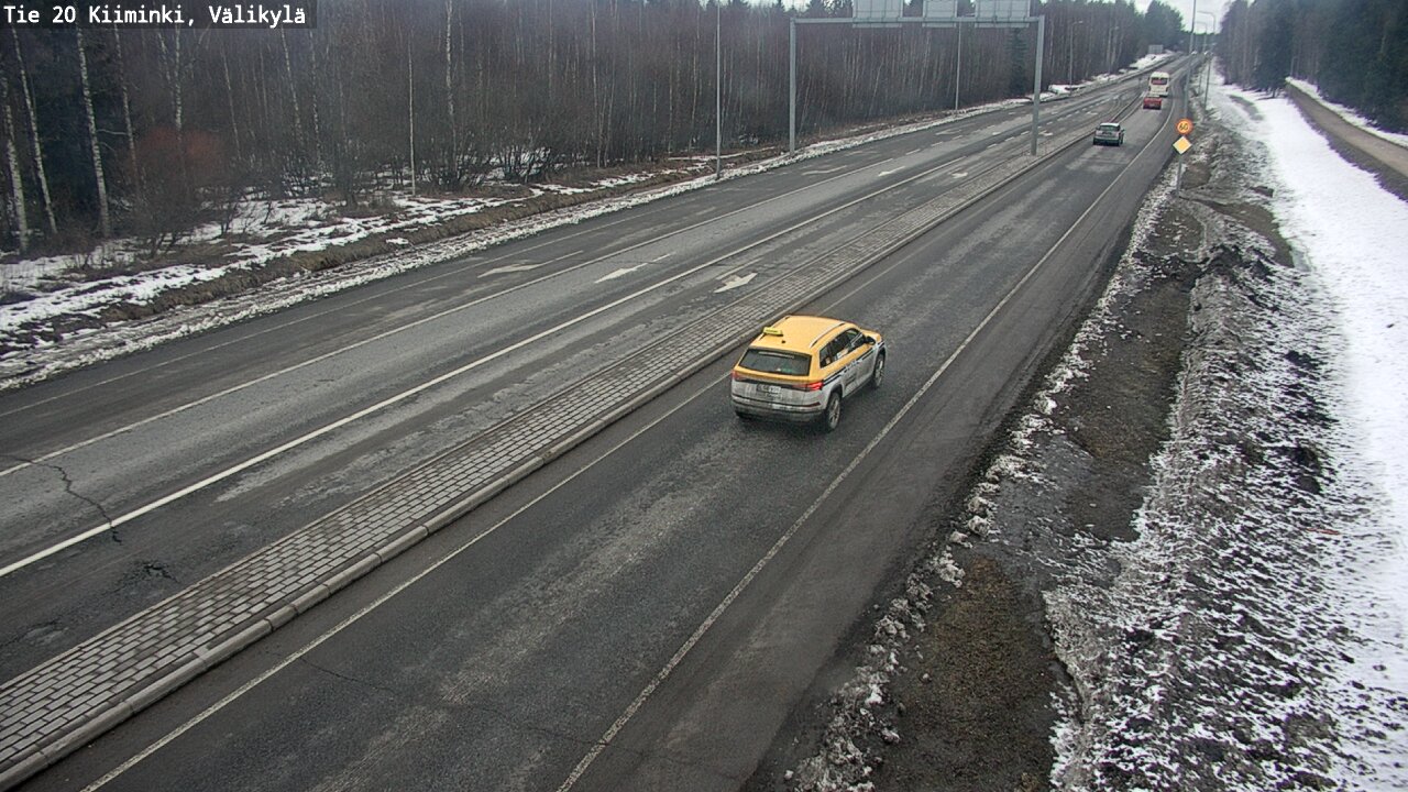Weather Camera Image Väg 20 Uleåborg Kiiminki, Välikylä, Oulu, Pohjois-Pohjanmaa