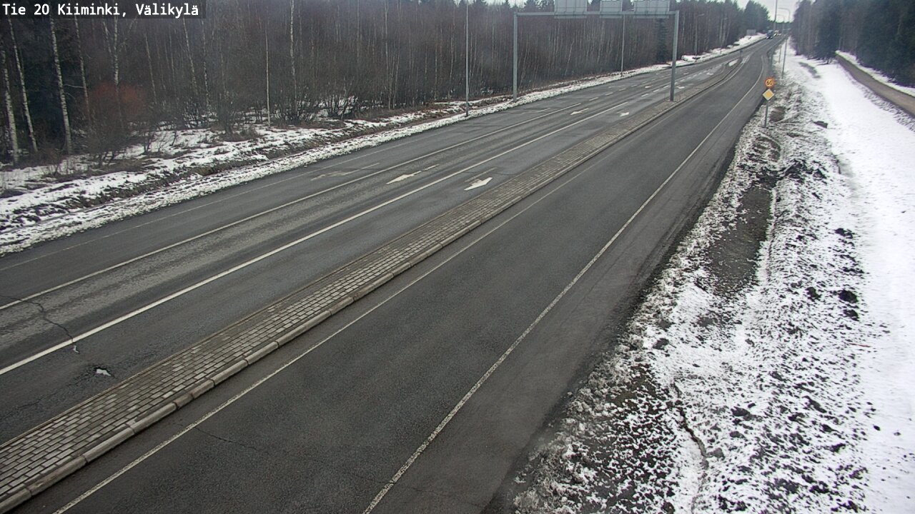 Weather Camera Image Road 20 Oulu Kiiminki, Välikylä, Oulu, Pohjois-Pohjanmaa