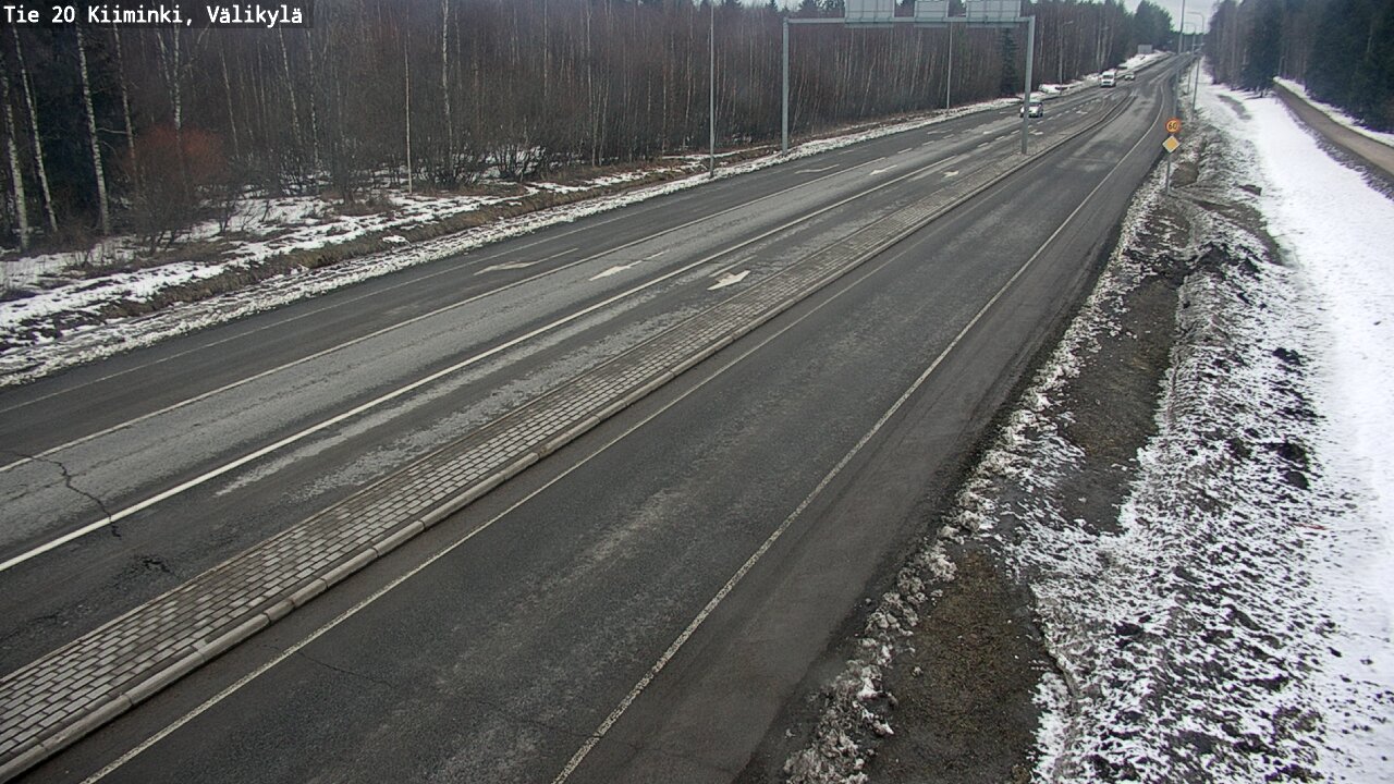 Weather Camera Image Väg 20 Uleåborg Kiiminki, Välikylä, Oulu, Pohjois-Pohjanmaa
