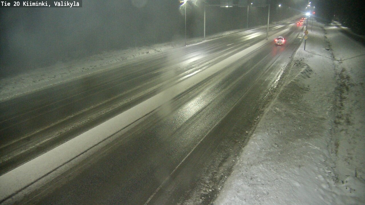 Weather Camera Image Väg 20 Uleåborg Kiiminki, Välikylä, Oulu, Pohjois-Pohjanmaa