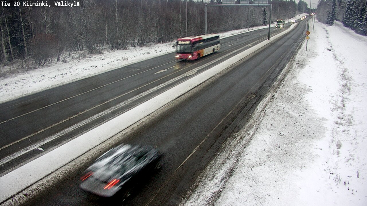 Weather Camera Image Väg 20 Uleåborg Kiiminki, Välikylä, Oulu, Pohjois-Pohjanmaa