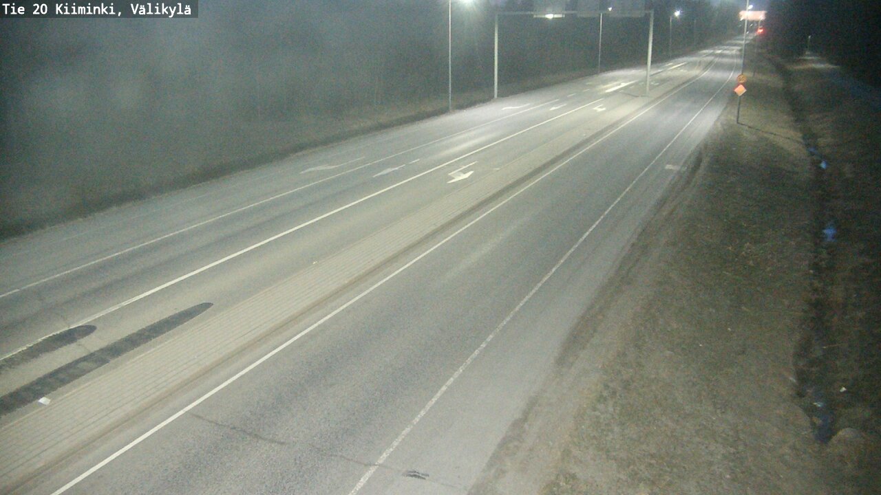 Weather Camera Image Road 20 Oulu Kiiminki, Välikylä, Oulu, Pohjois-Pohjanmaa