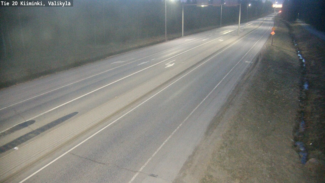 Weather Camera Image Road 20 Oulu Kiiminki, Välikylä, Oulu, Pohjois-Pohjanmaa
