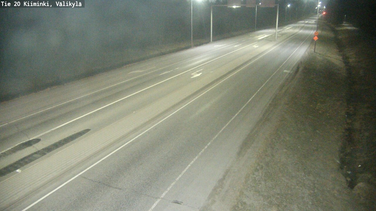 Weather Camera Image Road 20 Oulu Kiiminki, Välikylä, Oulu, Pohjois-Pohjanmaa