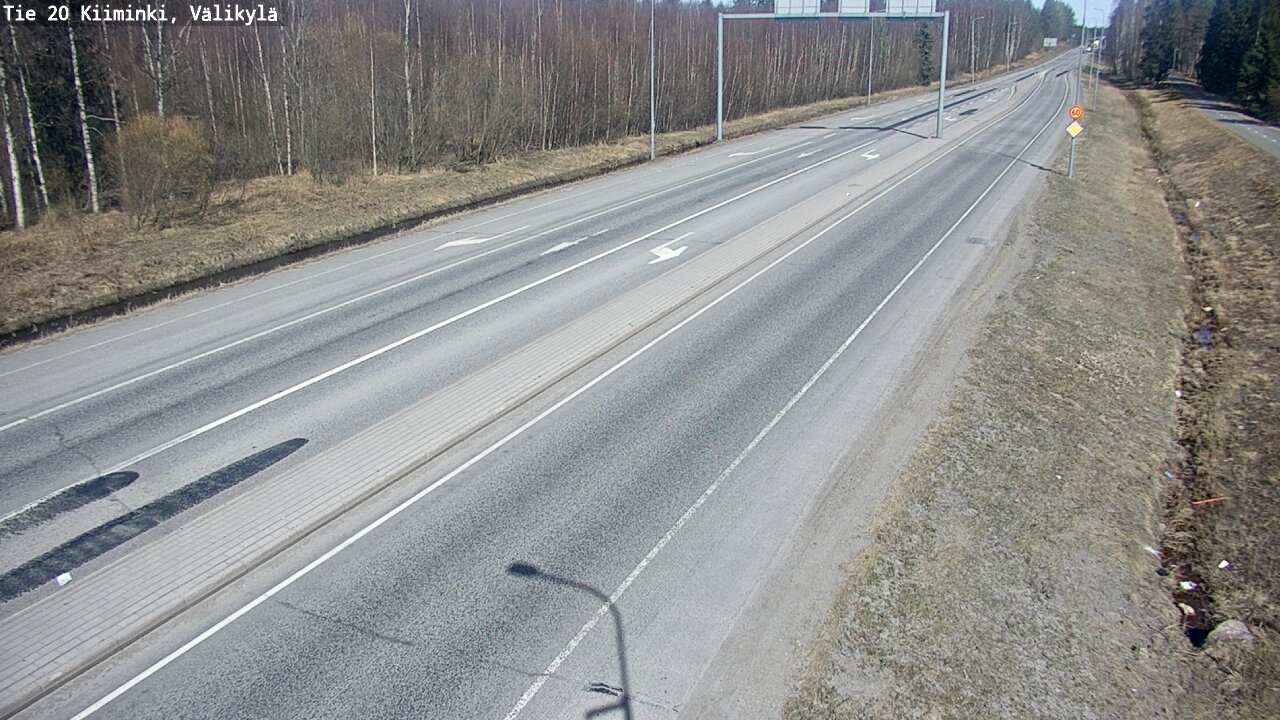 Weather Camera Image Road 20 Oulu Kiiminki, Välikylä, Oulu, Pohjois-Pohjanmaa