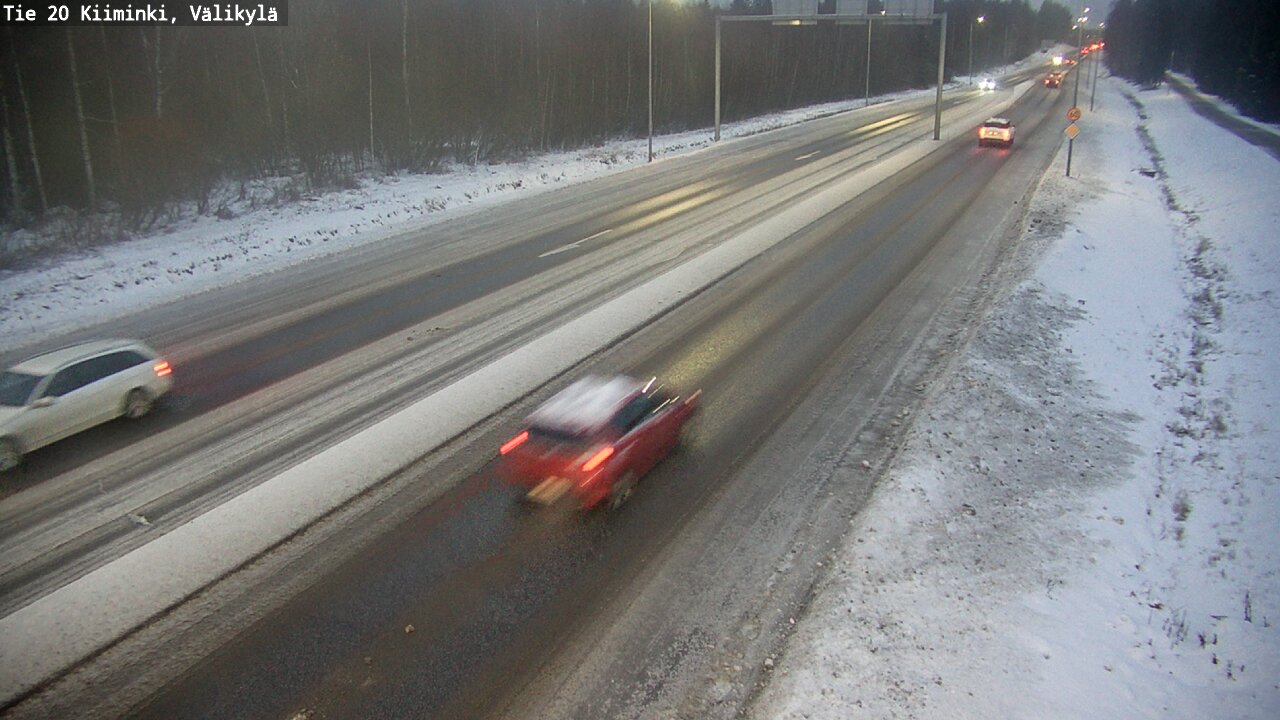 Weather Camera Image Väg 20 Uleåborg Kiiminki, Välikylä, Oulu, Pohjois-Pohjanmaa