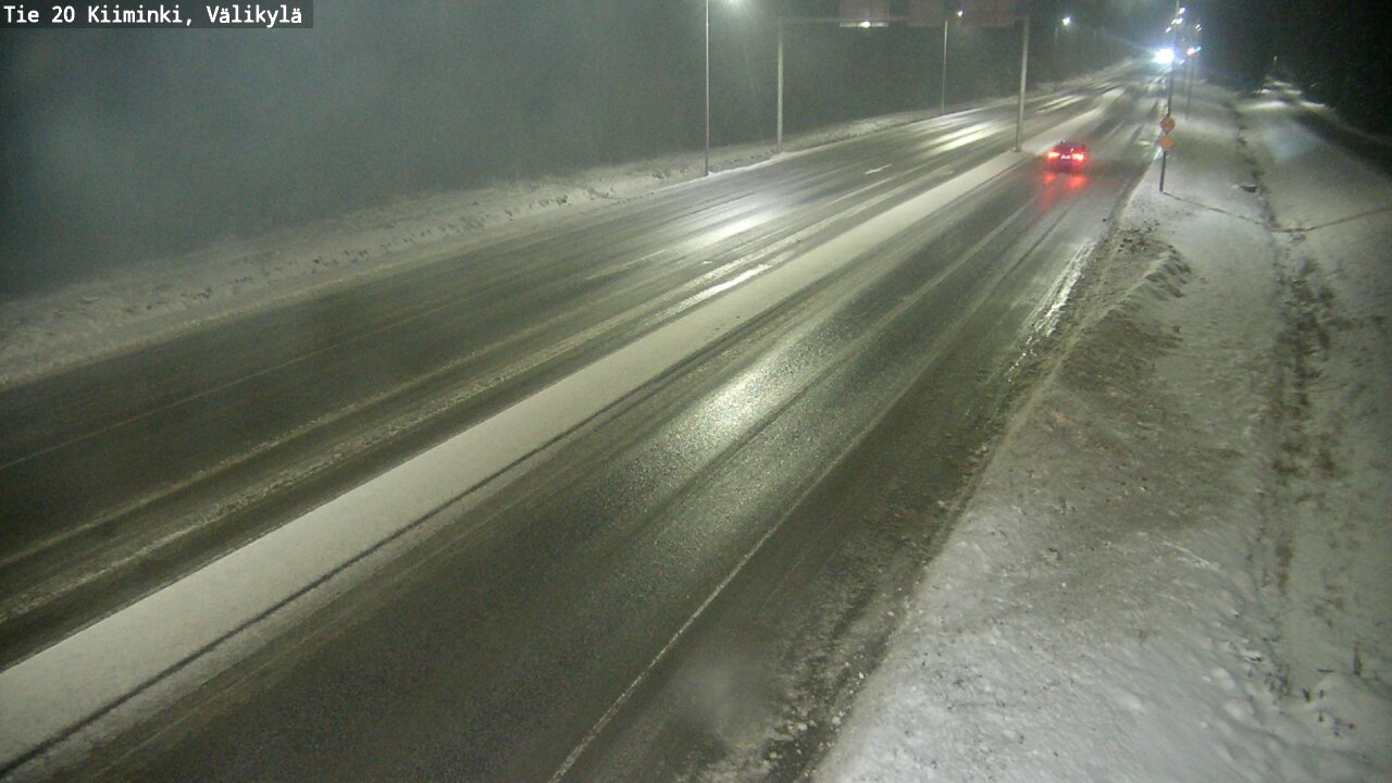 Weather Camera Image Väg 20 Uleåborg Kiiminki, Välikylä, Oulu, Pohjois-Pohjanmaa