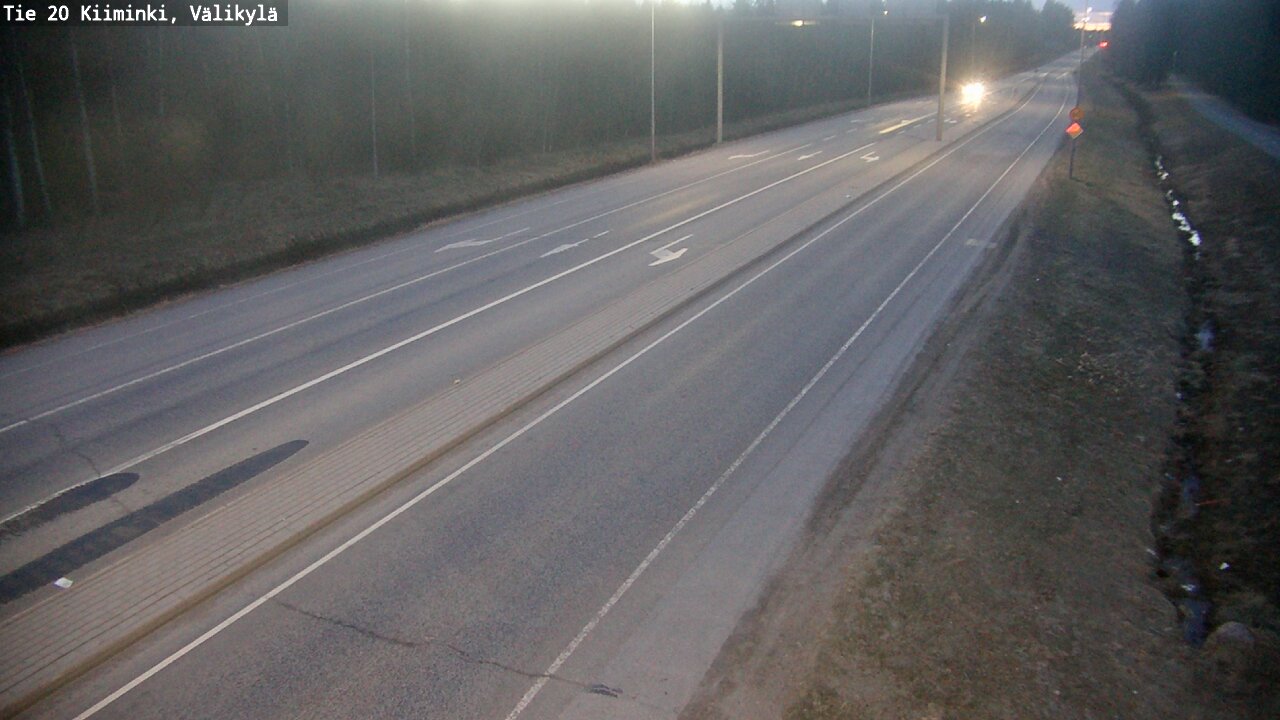 Weather Camera Image Road 20 Oulu Kiiminki, Välikylä, Oulu, Pohjois-Pohjanmaa