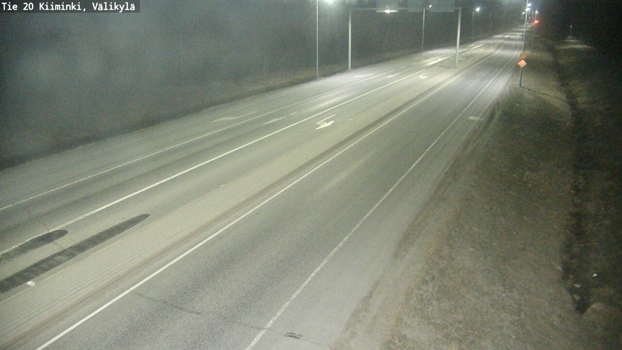 Weather Camera Image Road 20 Oulu Kiiminki, Välikylä, Oulu, Pohjois-Pohjanmaa