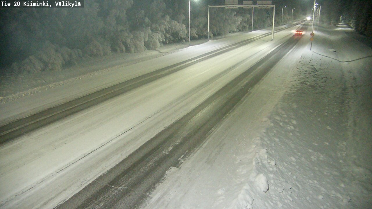Weather Camera Image Väg 20 Uleåborg Kiiminki, Välikylä, Oulu, Pohjois-Pohjanmaa