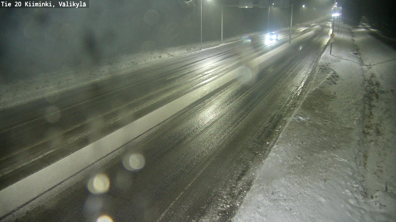 Weather Camera Image Väg 20 Uleåborg Kiiminki, Välikylä, Oulu, Pohjois-Pohjanmaa