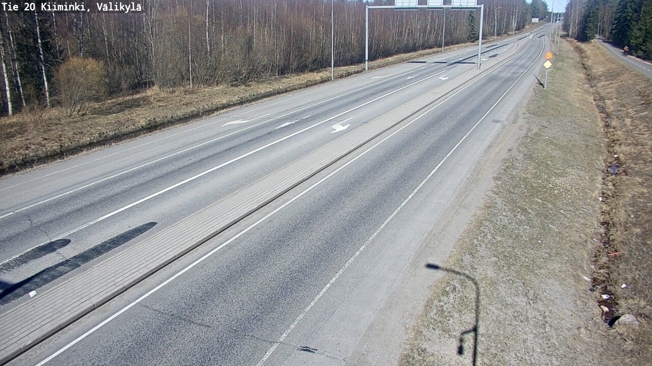 Weather Camera Image Road 20 Oulu Kiiminki, Välikylä, Oulu, Pohjois-Pohjanmaa