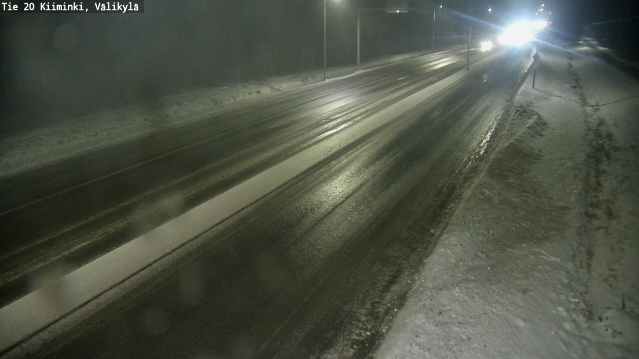 Weather Camera Image Väg 20 Uleåborg Kiiminki, Välikylä, Oulu, Pohjois-Pohjanmaa