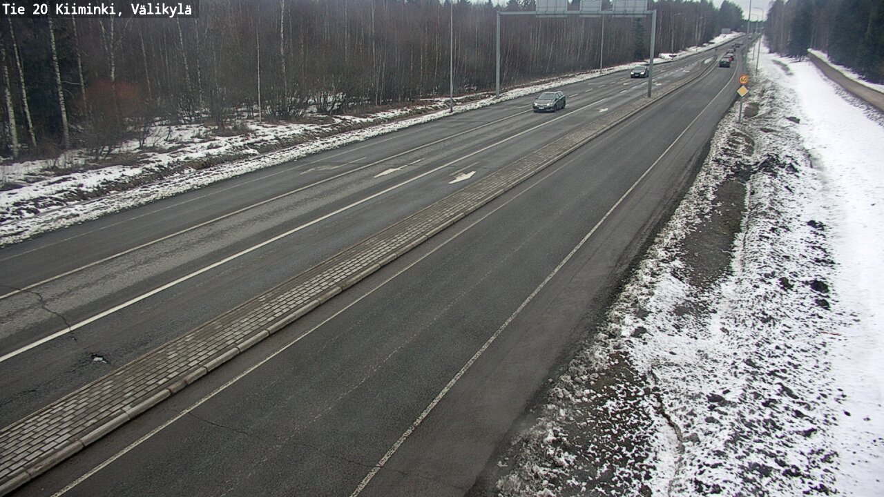 Weather Camera Image Road 20 Oulu Kiiminki, Välikylä, Oulu, Pohjois-Pohjanmaa