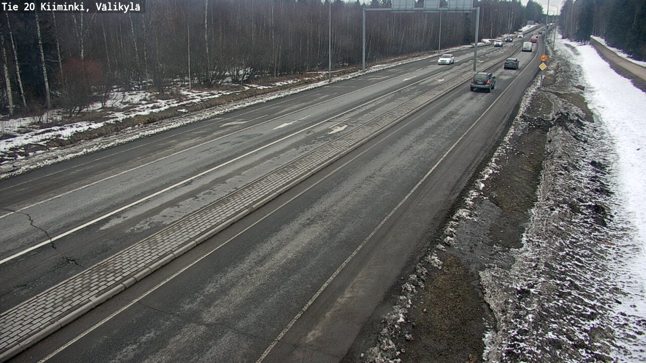 Weather Camera Image Väg 20 Uleåborg Kiiminki, Välikylä, Oulu, Pohjois-Pohjanmaa