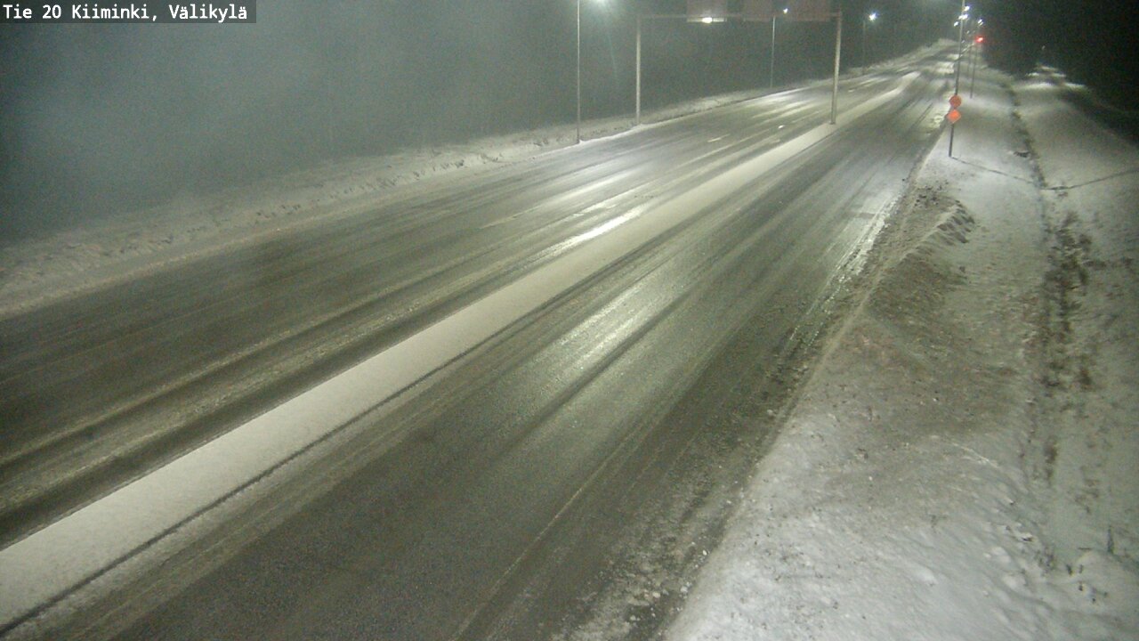 Weather Camera Image Väg 20 Uleåborg Kiiminki, Välikylä, Oulu, Pohjois-Pohjanmaa