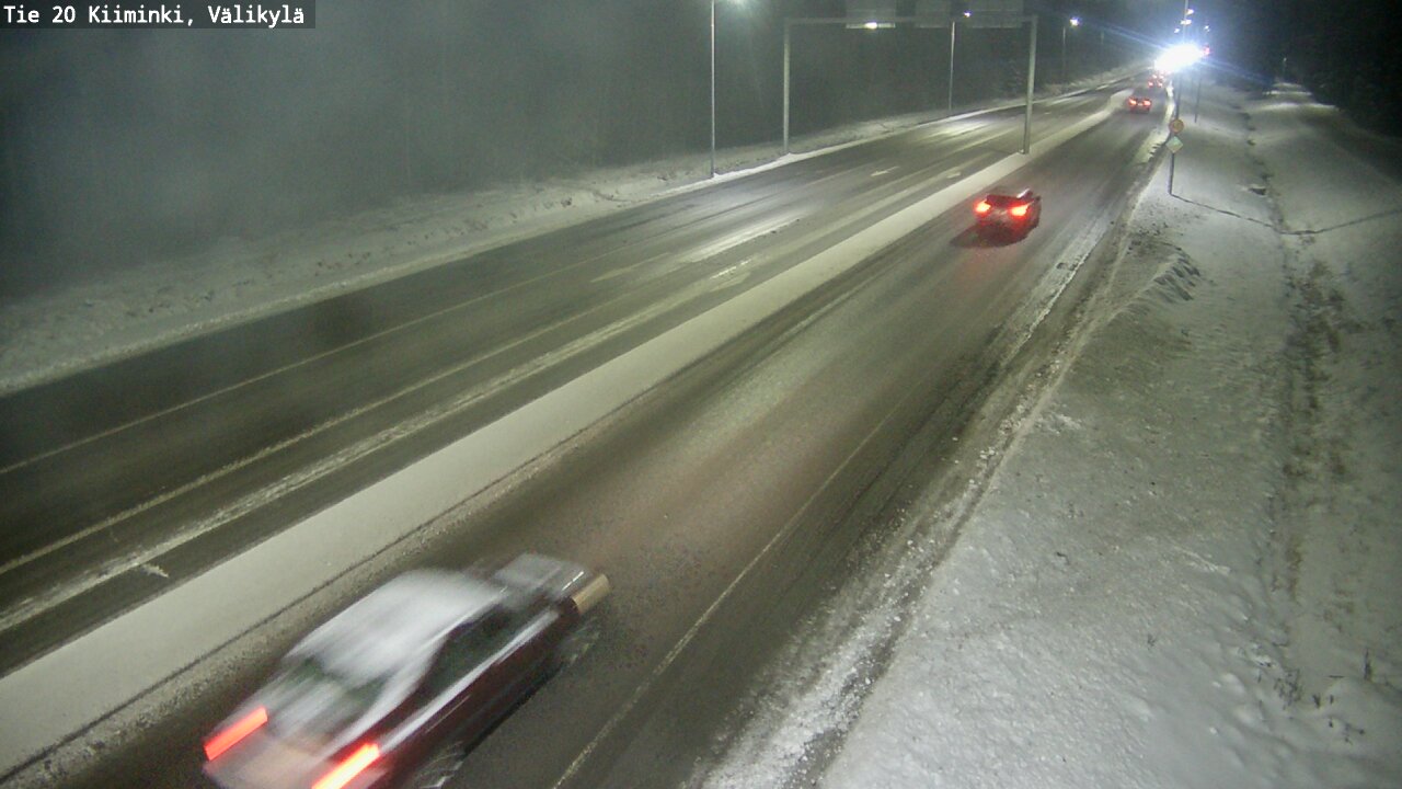 Weather Camera Image Väg 20 Uleåborg Kiiminki, Välikylä, Oulu, Pohjois-Pohjanmaa